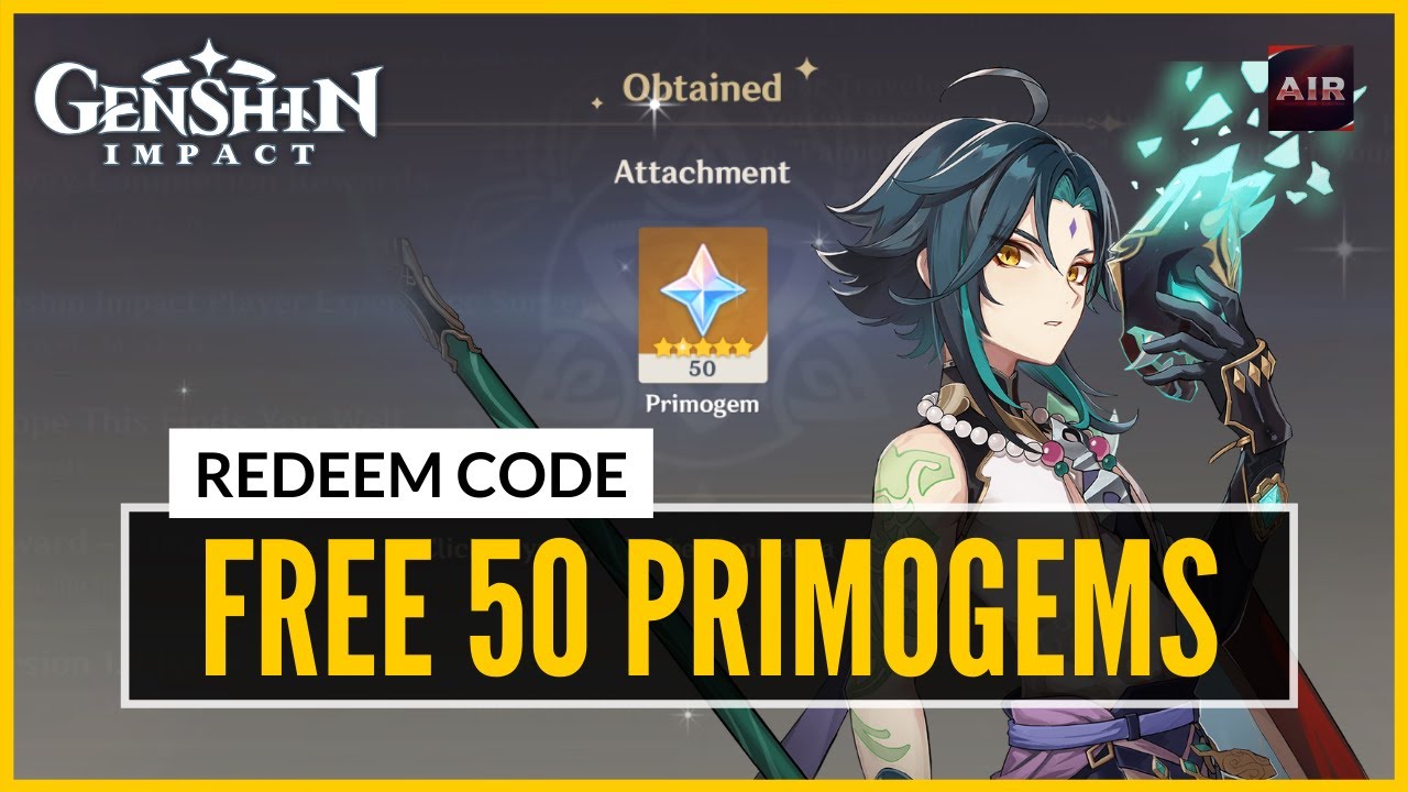 Genshin Impact Free 50 Primogem Claim Before It Expires Redeem