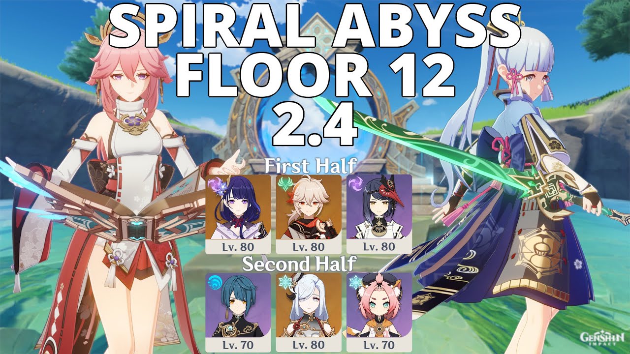 Yae Mono Electro Ayaka Freeze Spiral Abyss Floor 12 2 4 2 5 9 Stars