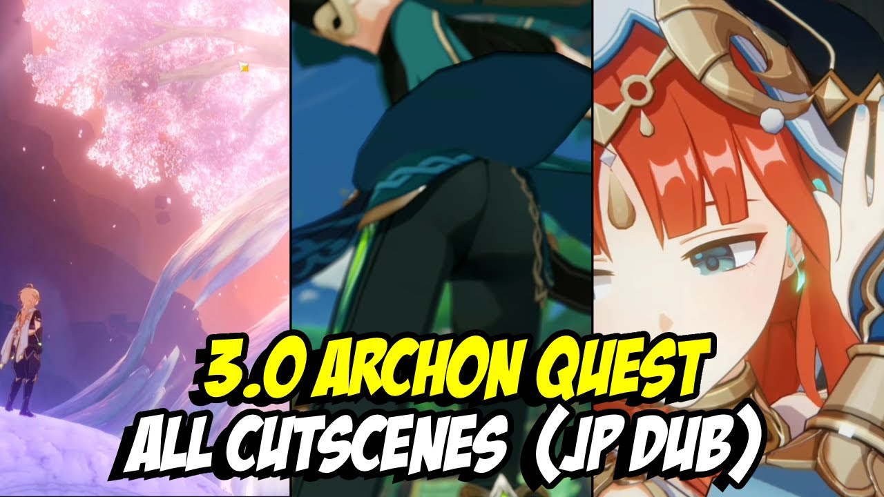 3 0 Sumeru Archon Quest All Cutscenes In JP Dub Genshin Impact