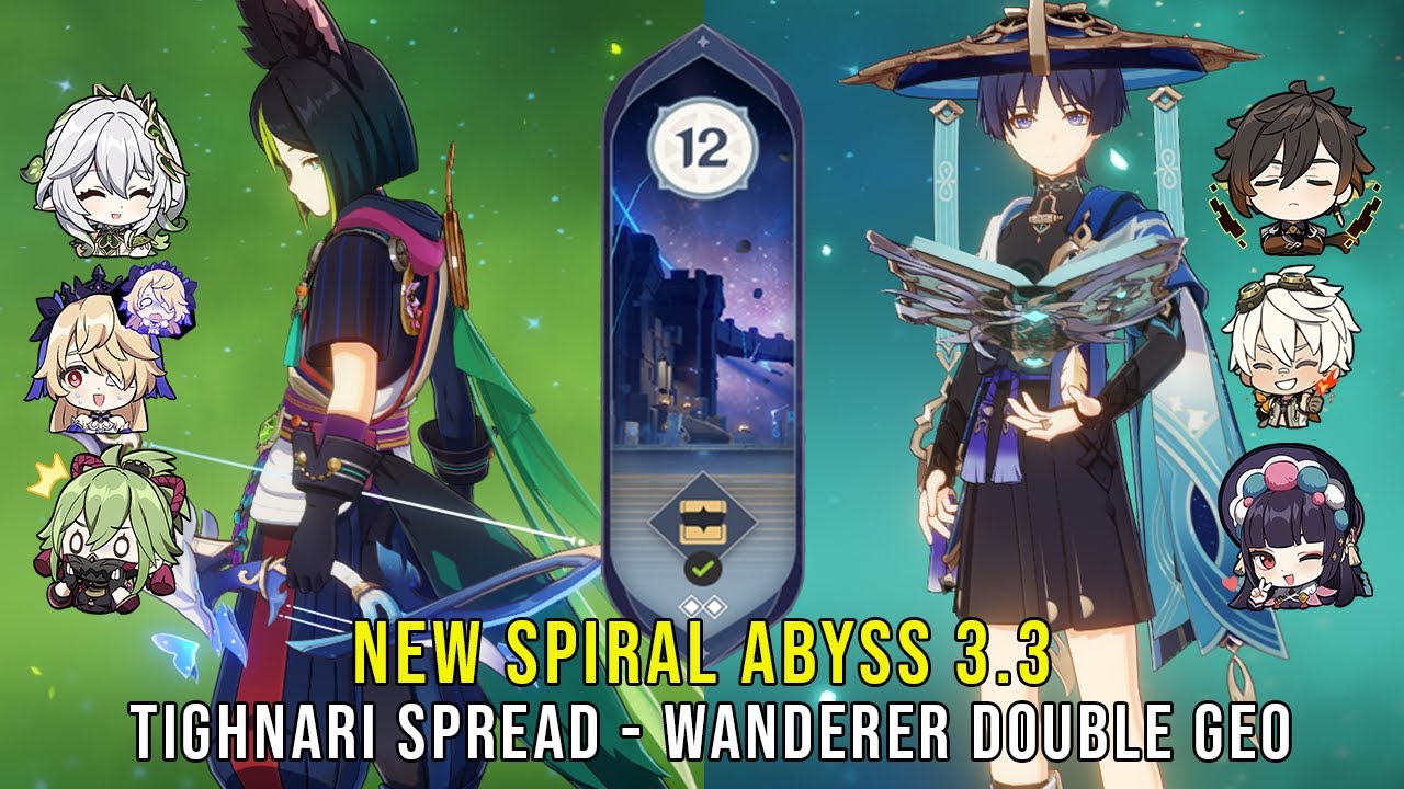 C0 Tighnari Spread And C1 Wanderer Double Geo New Genshin Impact