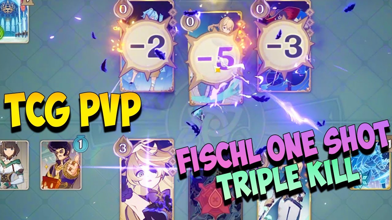 Maguu Fischl Superconduct Vs Chongyun Freeze Tcg Pvp Genshin Impact