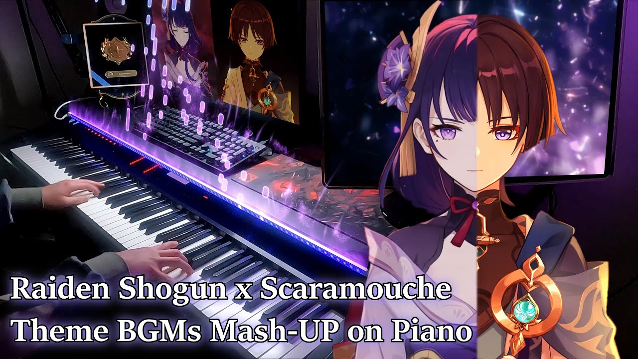 Raiden Shogun X Scaramouche Theme MASH UP Genshin Impact EPIC Piano