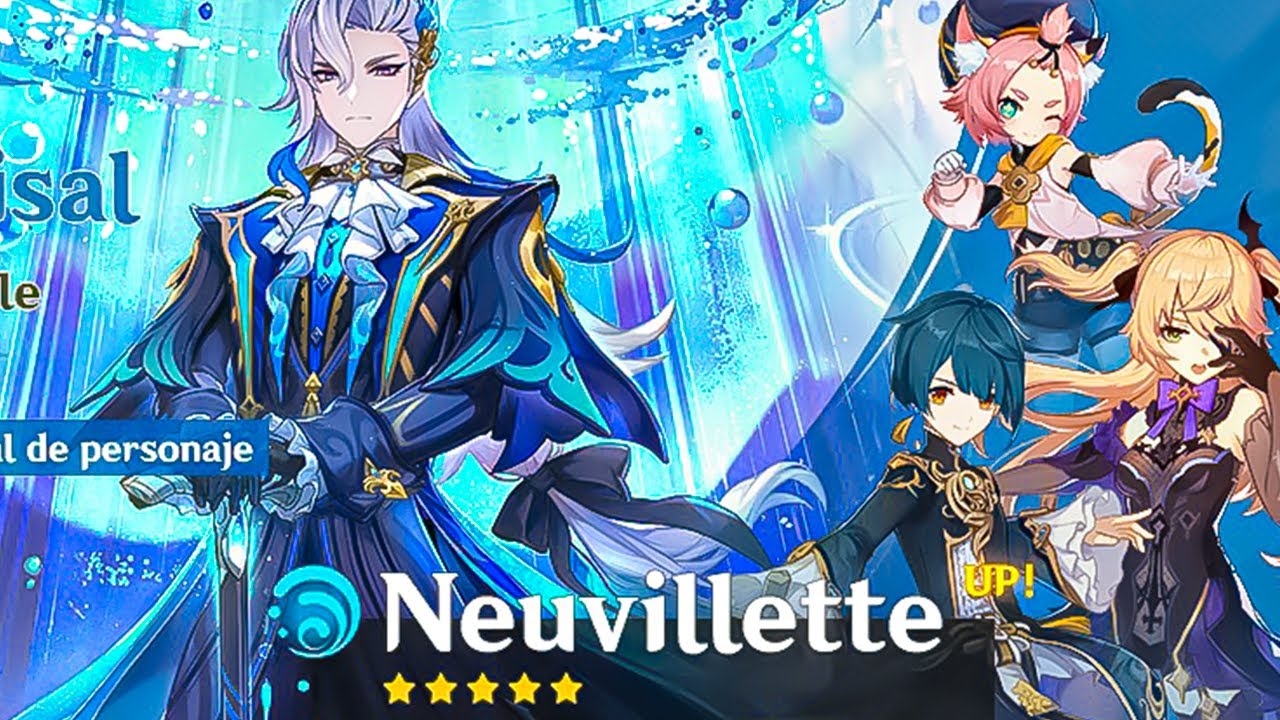 LOS BANNERS DE NEUVILLETTE Y HUTAO JUNTO CON LOS PERSONAJES 4 ESTRELLAS