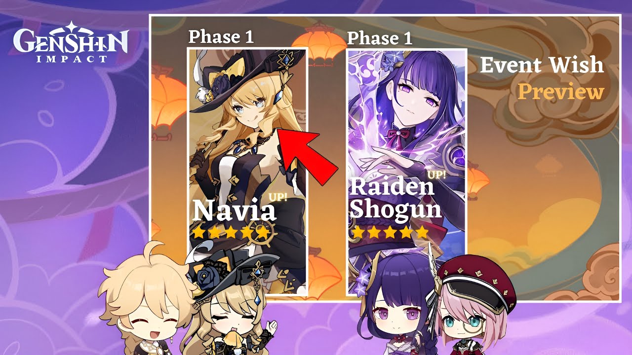 Navia BANNER CONFIRMED Version 4 3 And Raiden Shogun Rerun CONFIRMED