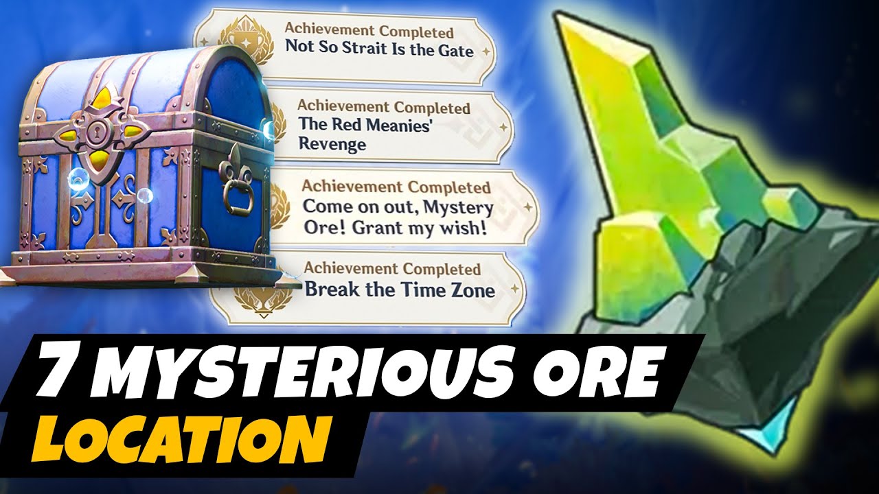 All Mysterious Ore Locations Arkhium Stock Genshin Impact