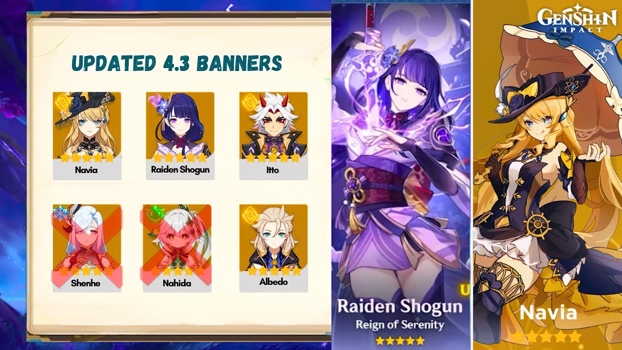 Banners Confirmed Navia And Rerun Character Banners Details