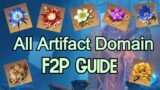 All Artifact Domain F2P Guide – Genshin Impact