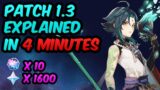 EVERYTHING NEW IN PATCH 1.3 IN LESS THAN 4 MINUTES | Genshin Impact