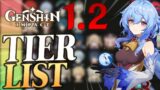 FINAL 1.2 Genshin Impact Tier List