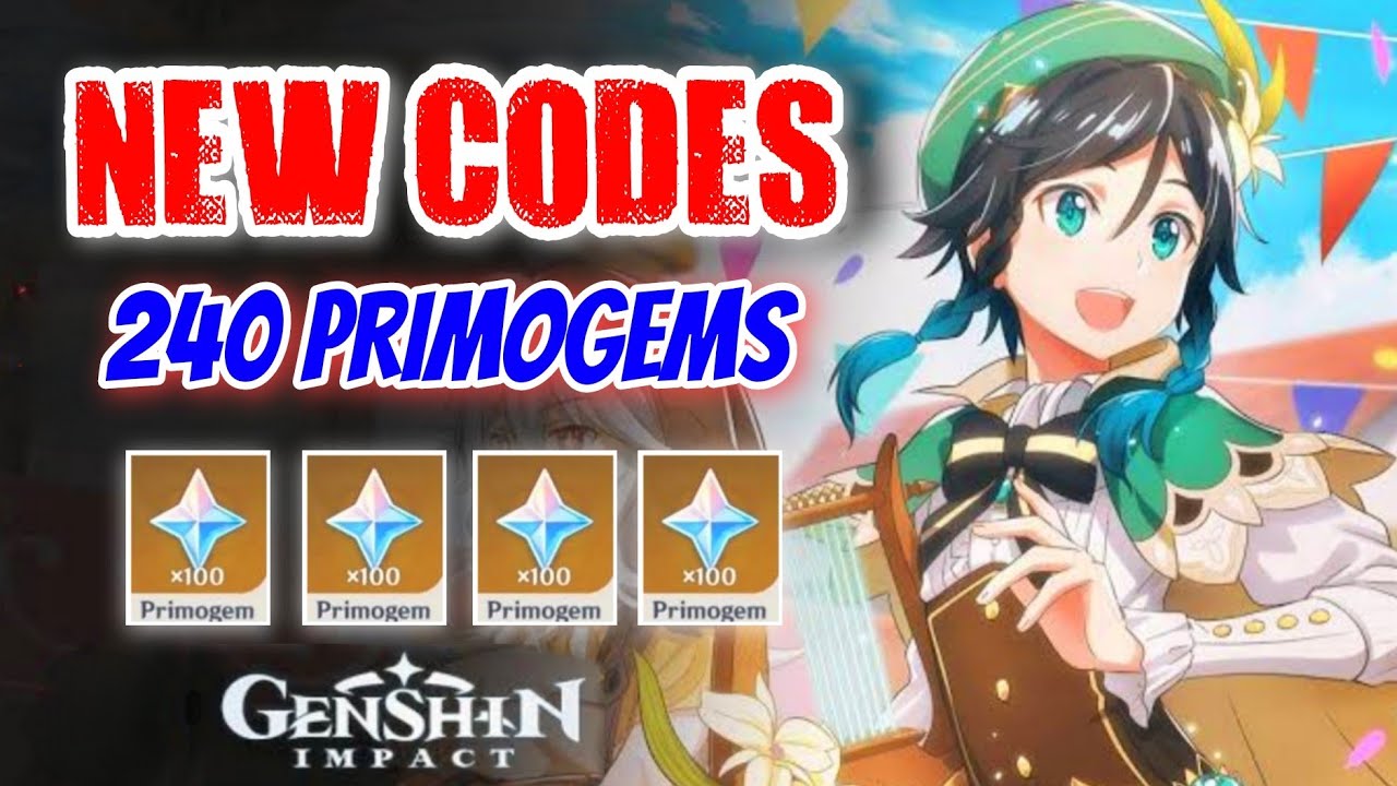 240 Primogems New Genshin Impact Redeem Codes 2021 Genshin Impact