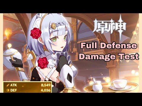 C6 Full Defense Noelle Damage Test - Genshin Impact - Genshin Impact videos