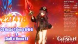 Genshin Impact – Hutao C0 & Staff of Homa R1 Damage Showcase Gameplay – Talents 6-6-6