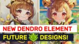 NEW Dendro Element & Upcoming Elemental Designs? Amazing Skin Ideas! | Genshin Impact