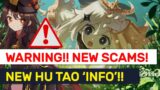 NEW Scams & Security Warnings! NEW Hu Tao Gameplay & Rosaria Clips! | Genshin Impact