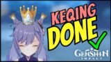 Triple-Crowned and Fully Geared Keqing Showcase | Genshin Impact 1.4