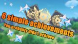 6 simple achievements you probably didn't achieve | Genshin Impact