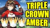 THE TRIPLE CROWN AMBER | Stream Highlights #26 | Genshin Impact Highlights