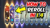 *UPDATED* How to Reroll in Patch 1.4 | Reroll Guide Genshin Impact