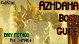 Azhdaha (Easy) Boss Guide – [No Damage] Genshin Impact