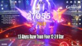 Genshin Impact – 1.5 Abyss Floor 12-3 Razor Team 9 Star Gameplay – C5 Serpent Spine R3