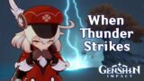 Genshin Impact Characters Reaction | When Thunder Strikes