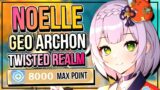 Genshin Impact | MAX 8000 Points ! PERFECT CLEAR NOELLE DPS | Twisted Realm Energy Amplifier Event