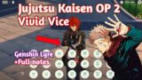 Jujutsu Kaisen OP 2 ( Vivid Vice ) | Genshin Harp Cover [ Genshin Impact Windsong Lyre ]