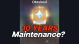 WHAT IF Genshin Impact maintenance for 10 WHOLE YEARS?!! #shorts