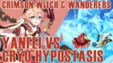 YANFEI VS CRYO HYPOSTASIS!! Crimson Witch & Wanderer's Troupe showcase // Genshin Impact