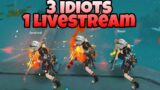 3 Idiots goes live | Genshin Impact Coop Ft. AESTIVAL,Romi