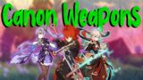 Canon Weapons in Genshin Impact