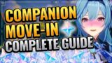 Companion Move-In Complete Guide (EARN UP TO 1355 PRIMOGEMS!) Genshin Impact Patch 1.6 Housing Guide