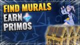 Find ALL Murals and EARN 110 PRIMOGEMS! Genshin Impact Patch 1.6 World Quest Guide 3 Precious Chests