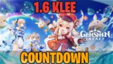 Genshin Impact 1.6 Update & Klee COUNTDOWN!