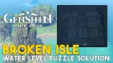 Genshin Impact Broken isle Water Level Puzzle Solution Golden Apple Archipelago