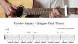 Genshin Impact – Qingyun Peak Theme (fingerstyle guitar cover with tabs)