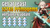 Get at least 12,740 PRIMOGEMS! Detailed Genshin Impact 1.6 Primogem Count Analysis