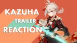 Kazuha Teaser Trailer Reaction! | Genshin Impact (F2P) Gameplay