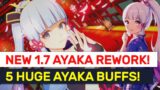MASSIVE 1.7 Ayaka Rework! 5 INSANE Ayaka Buffs & Changes! | Genshin Impact