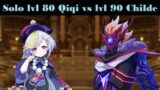 Solo lvl 80 Qiqi vs lvl 90 Childe | Genshin Impact