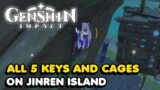 All 5 Key & Cage Locations On Jinren Island In Genshin Impact (Inazuma)