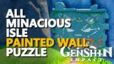 All Minacious Isle Wall Puzzle Genshin Impact Ball