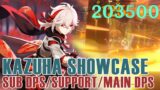 C0 KAZUHA TEAM SHOWCASE!! Sub DPS, Full Support, Main DPS Builds and Team // Genshin Impact