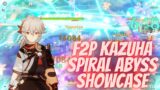 F2P Kazuha Spiral Abyss showcase | Genshin Impact