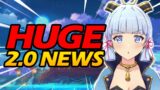 GENSHIN IMPACT 2.0 PATCH NOTES ARE HERE + AYAKA BANNER | THESE CHANGES ARE INSANE!
