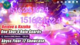Genshin Impact – Beidou & Kazuha Combo One Shot 4 Ruin Guards – Abyss Floor 12 Showcase