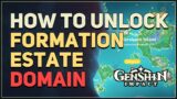 How to unlock Formation Estate Genshin Impact