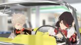 Kazuha teaches Beidou how to drive a car | Genshin Impact