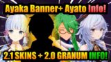 NEW AYAKA Banner! + AYATO & BAIZHU Release! +2.1 Skins & 2.0 Info+Date! | Genshin Impact