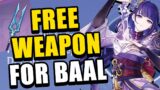 BEST F2P WEAPON FOR BAAL AND IT'S FREE?! | Genshin Impact
